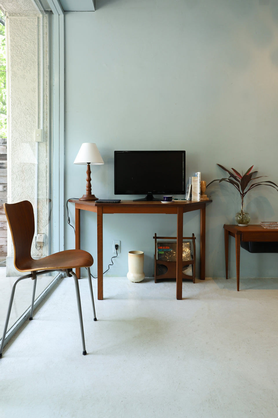 Danish Vintage Trapezoid Table/デンマークヴィンテージ テーブル 台形 チーク材 北欧家具