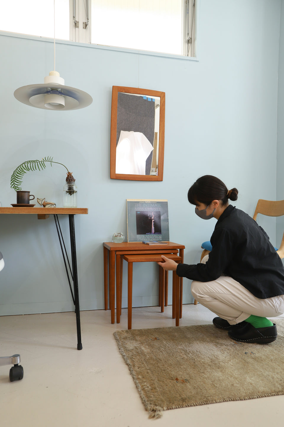 Danish Vintage Nesting Table Side Table/デンマークヴィンテージ ネストテーブル チーク材 サイドテーブル 北欧家具
