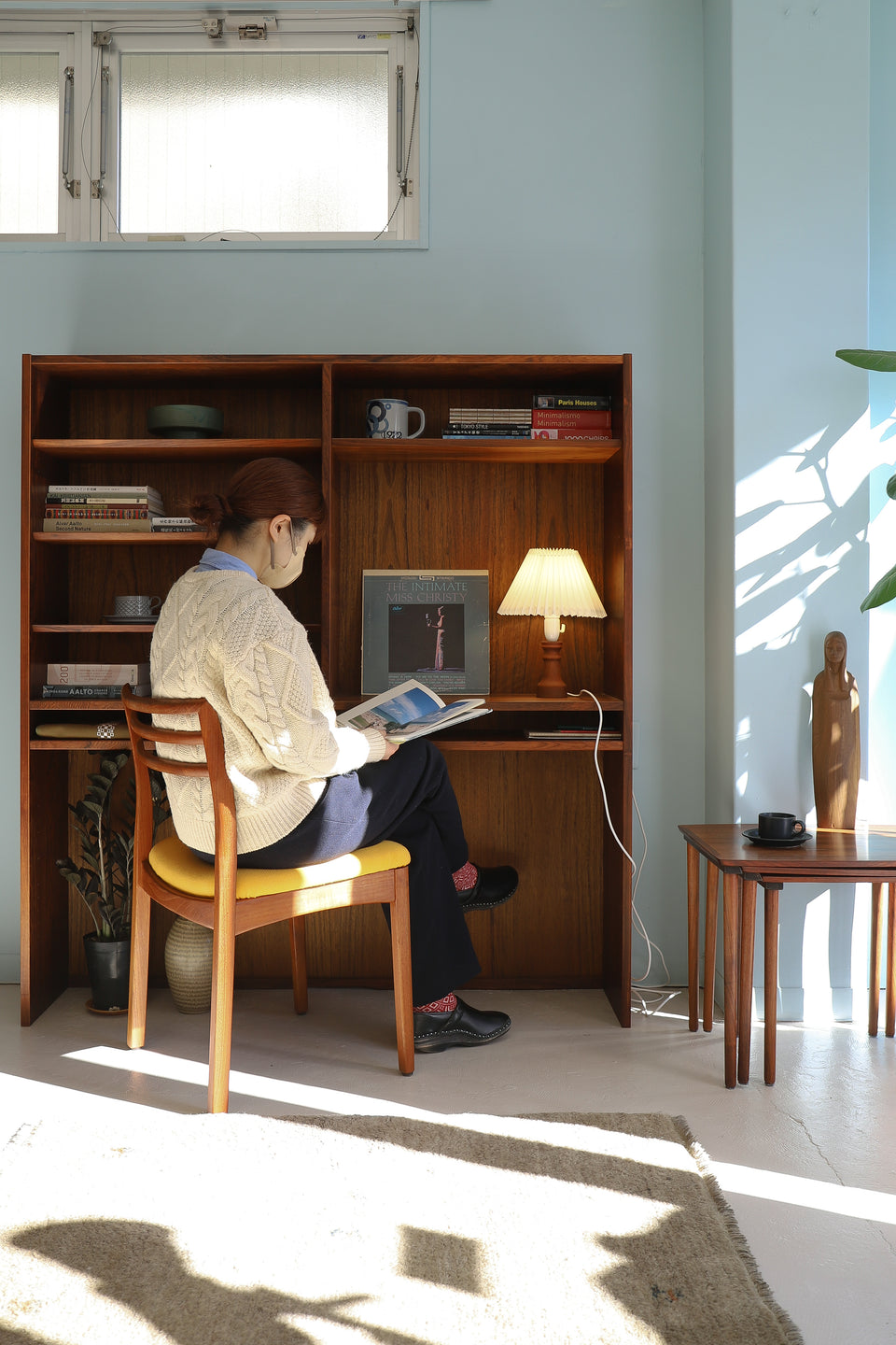 Small Table Lamp Danish Vintage Teakwood/デンマークヴィンテージ テーブルランプ 間接照明 チーク材 北欧インテリア