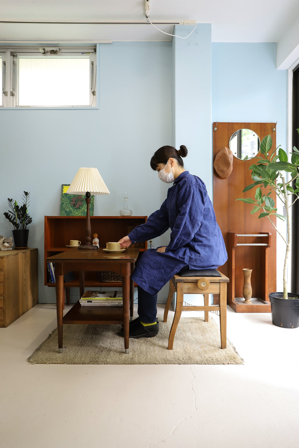 Laura Ashley Wooden Table Lamp/ローラアシュレイ 木製テーブルランプ 間接照明 インテリア