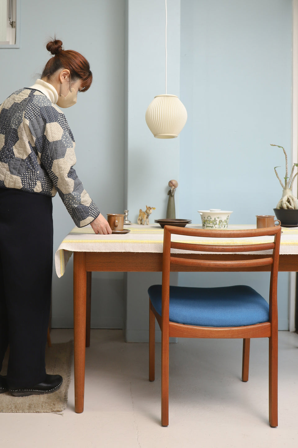 Scandinavian Vintage Table Cloth Fabric Interior/ヴィンテージ ファブリック テーブルクロス カーテン 北欧インテリア