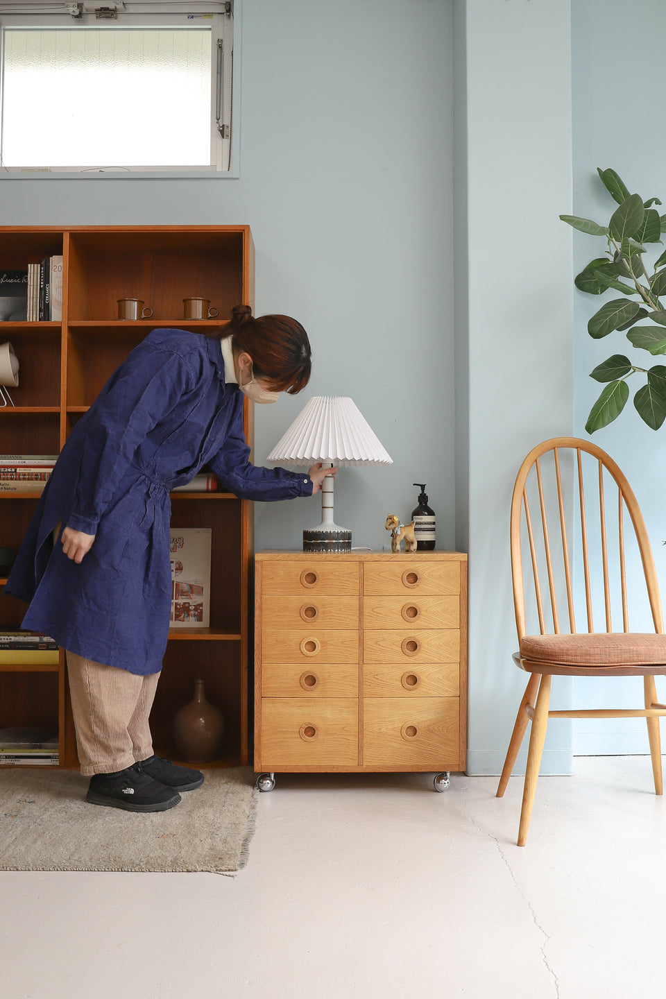 Japanese Vintage Oakwood Drawer Cabinet/ジャパンヴィンテージ キャビネット 引き出し オーク材 収納