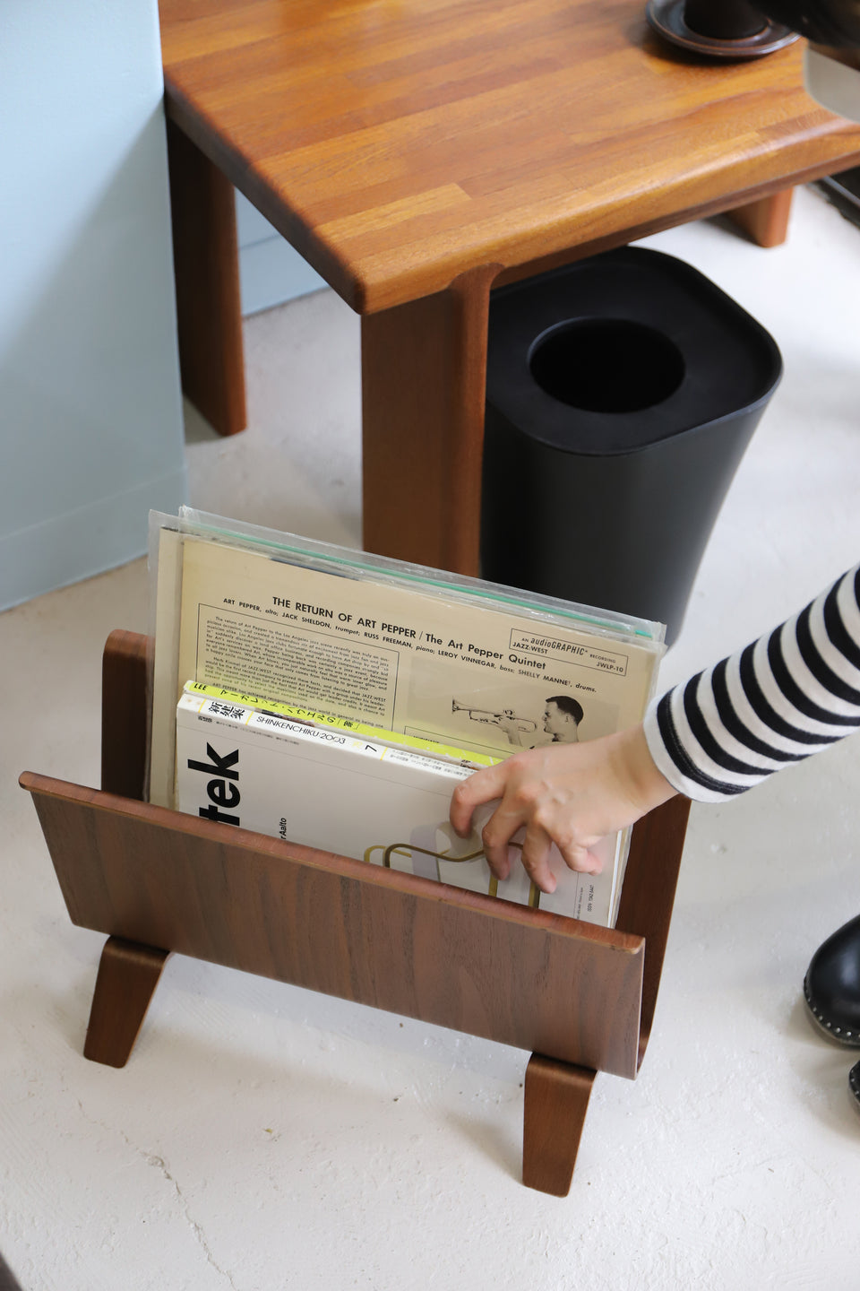 SAITO WOOD Magazine Rack Walnut/サイトーウッド マガジンラック ウォルナット ジャパニーズモダン