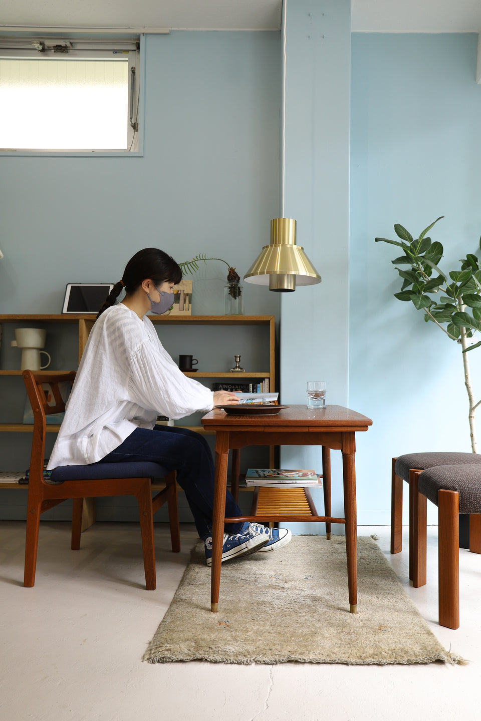 Danish Vintage Extension Coffee Table/デンマークヴィンテージ エクステンション コーヒーテーブル チーク材 北欧家具