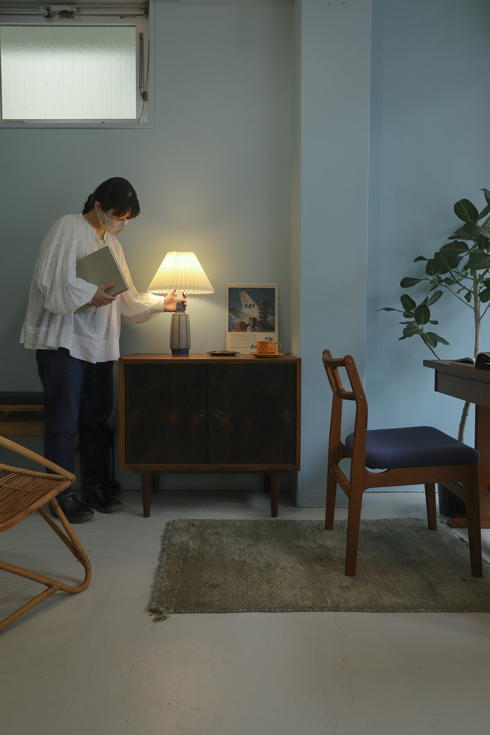 Michael Andersen Table Lamp Marianne Starck/ミケルアナセン テーブルランプ マリアンヌ・スタルク 間接照明 デンマークヴィンテージ 北欧インテリア