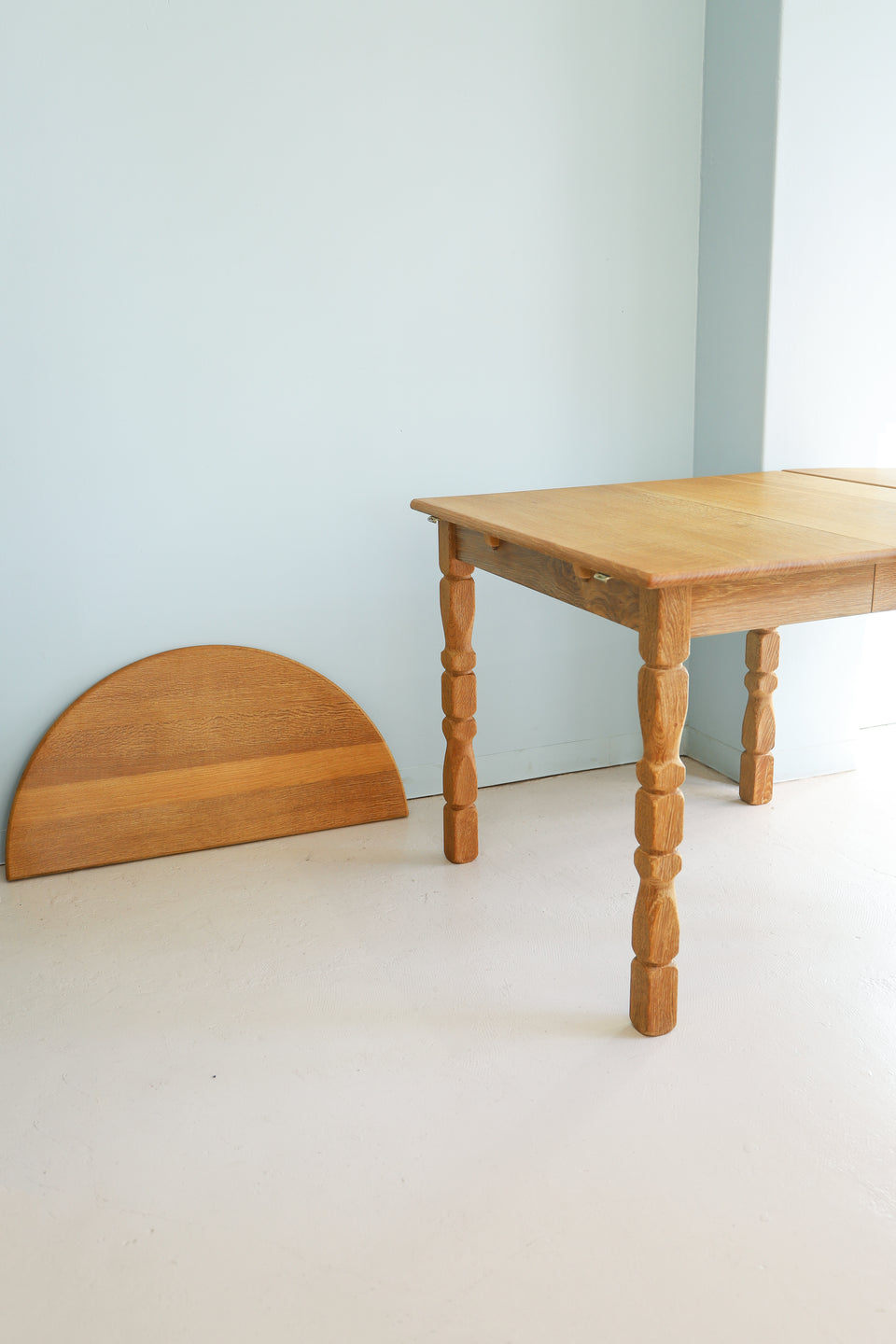 Danish Vintage Oakwood Drop Leaf Dining Table/デンマークヴィンテージ ドロップリーフ エクステンションダイニングテーブル オーク材