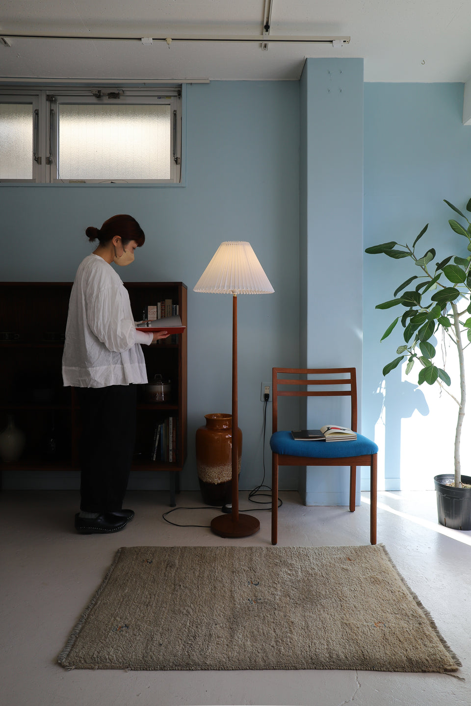 Swedish Vintage Floor Stand Teakwood/スウェーデンヴィンテージ フロアスタンドライト チーク材 間接照明 北欧インテリア