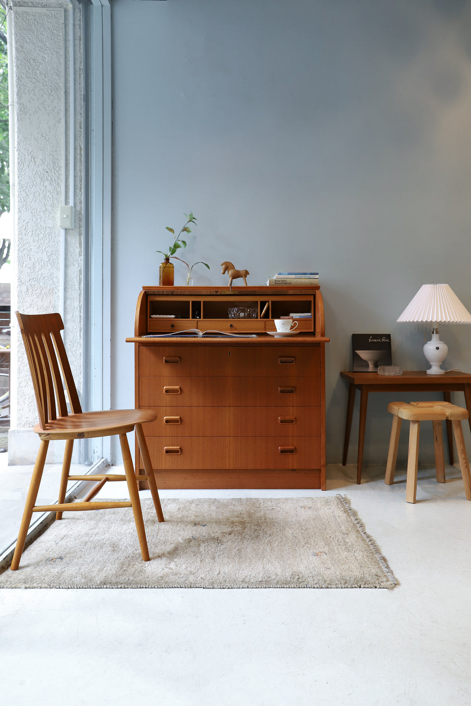 Swedish Vintage Rolltop Bureau Egon Ostergaard/スウェーデンヴィンテージ ロールトップビューロー