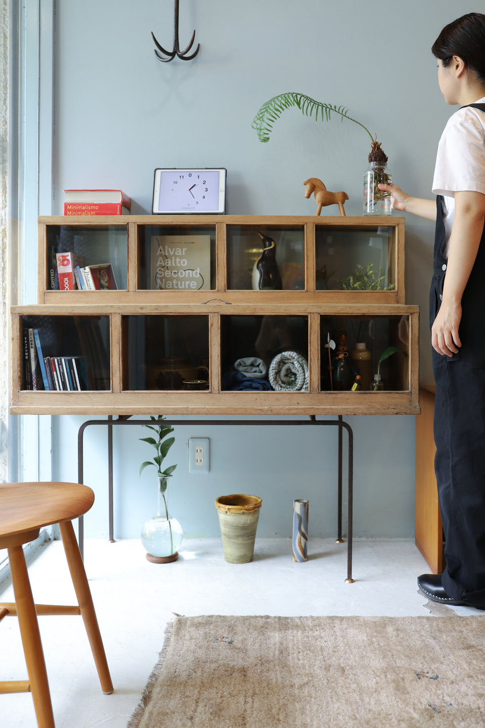 Japanese Vintage Glass Display Case/ジャパンヴィンテージ ガラスショーケース レトロ 古道具