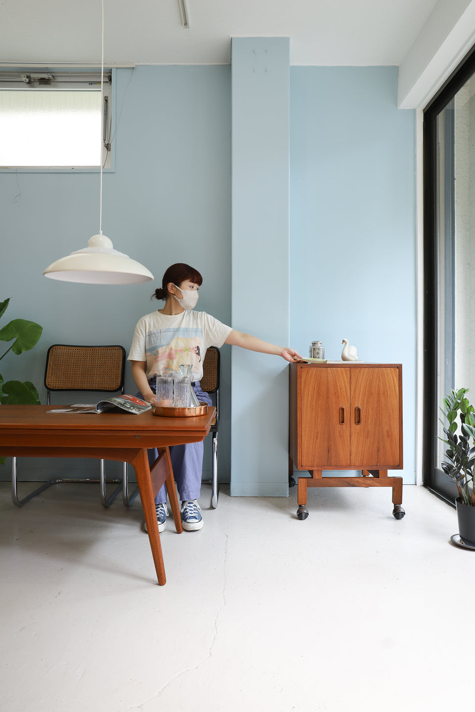 Scandinavian Style Vintage Bar Cabinet/北欧スタイル ヴィンテージ バーキャビネット 収納家具