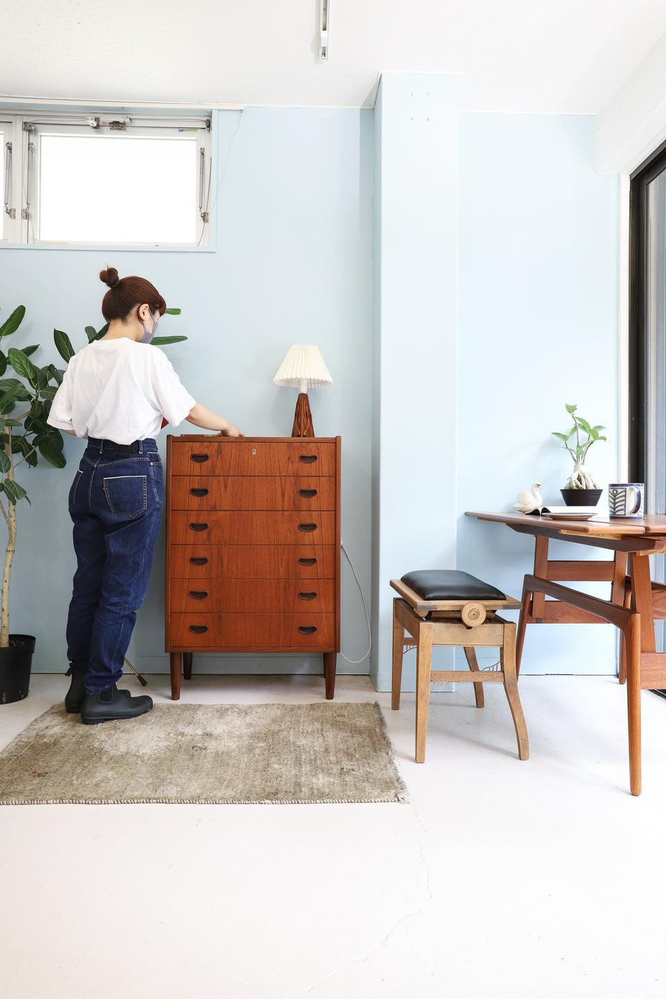 Danish Vintage P. Westergaard Møbelfabrik High Chest 6drawer/デンマークヴィンテージ ハイチェスト 6段 収納 北欧家具