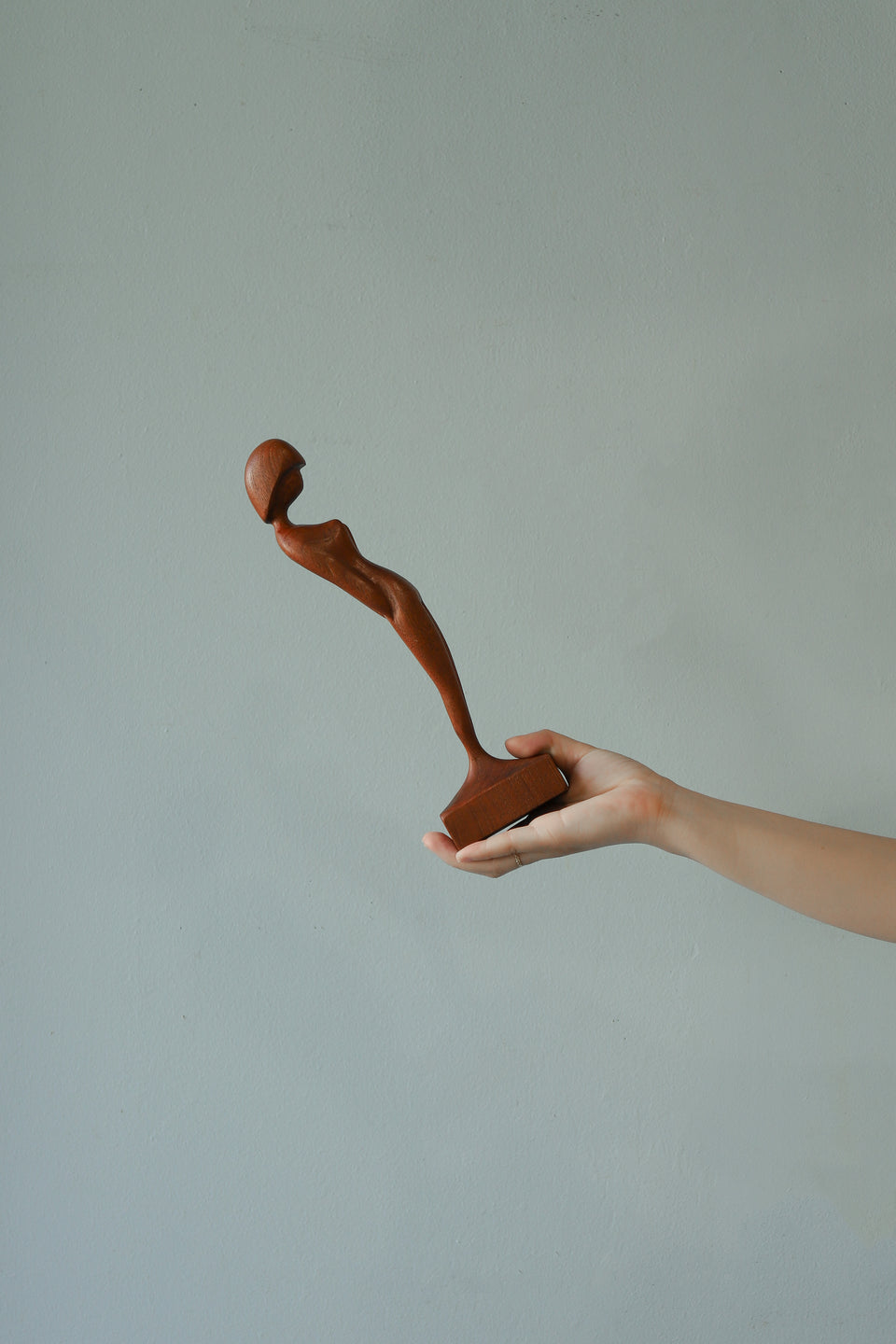 Danish Vintage Arne Basse Teakwood Sculpture/デンマーク ヴィンテージ アルネ・バッセ 彫刻 オブジェ チーク材