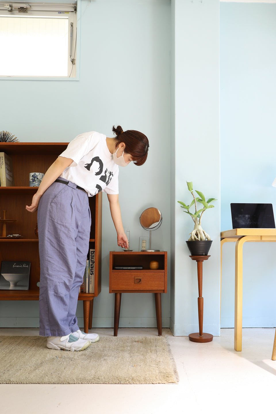 Danish Vintage Brouer Møbelfabrik Bedside Chest/デンマークヴィンテージ ベッドサイドチェスト サイドテーブル 北欧家具