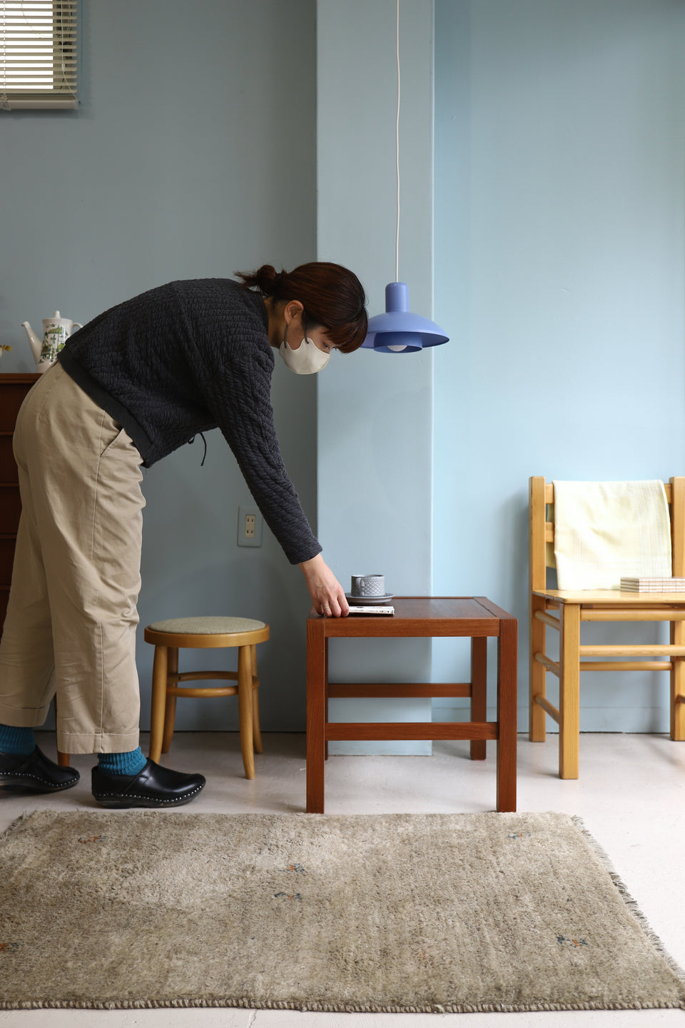 Japanese Vintage Side Table Teakwood/ジャパンヴィンテージ サイドテーブル チーク材 北欧スタイル
