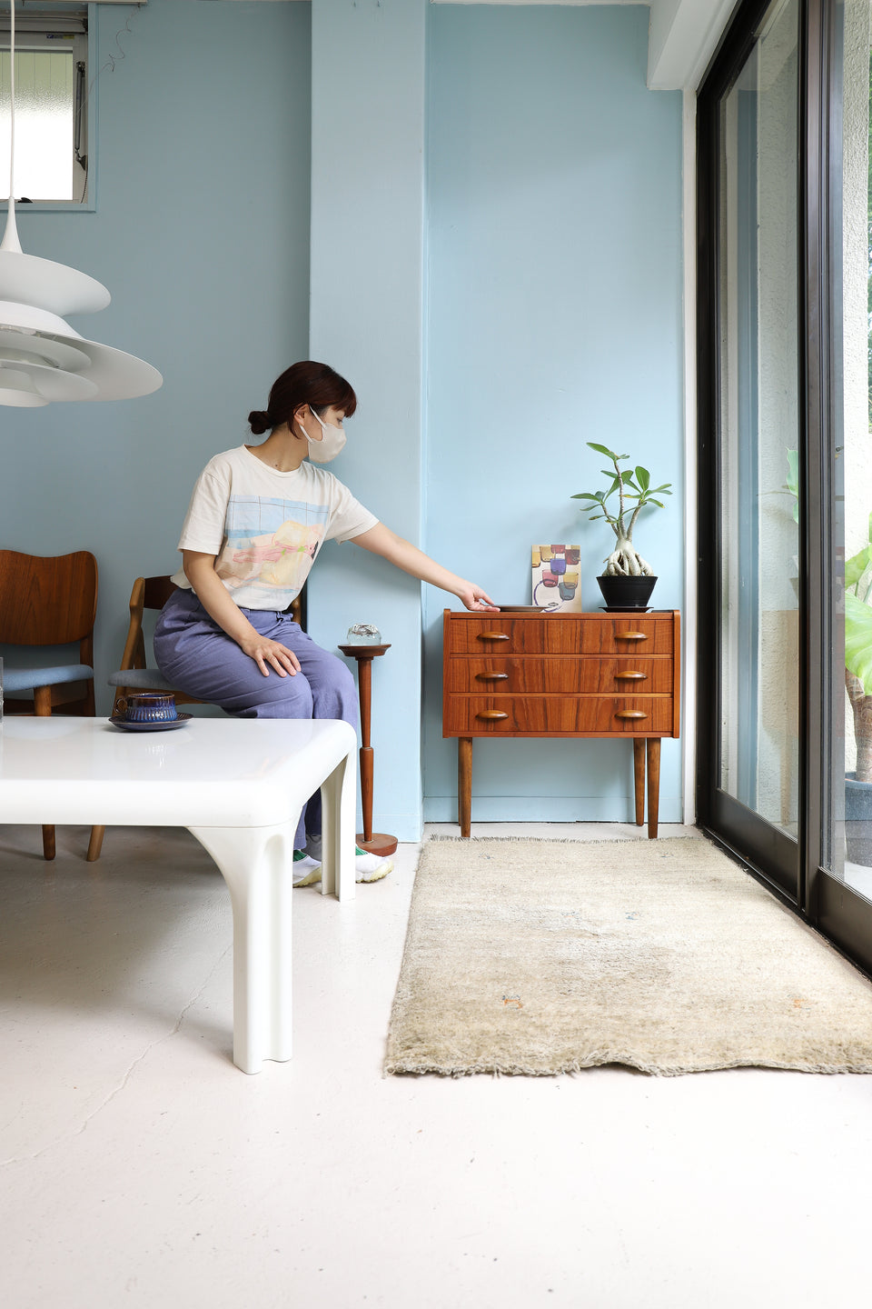 Danish Vintage 3drawer Chest Teakwood/デンマークヴィンテージ チェスト 3段 収納家具 北欧インテリア