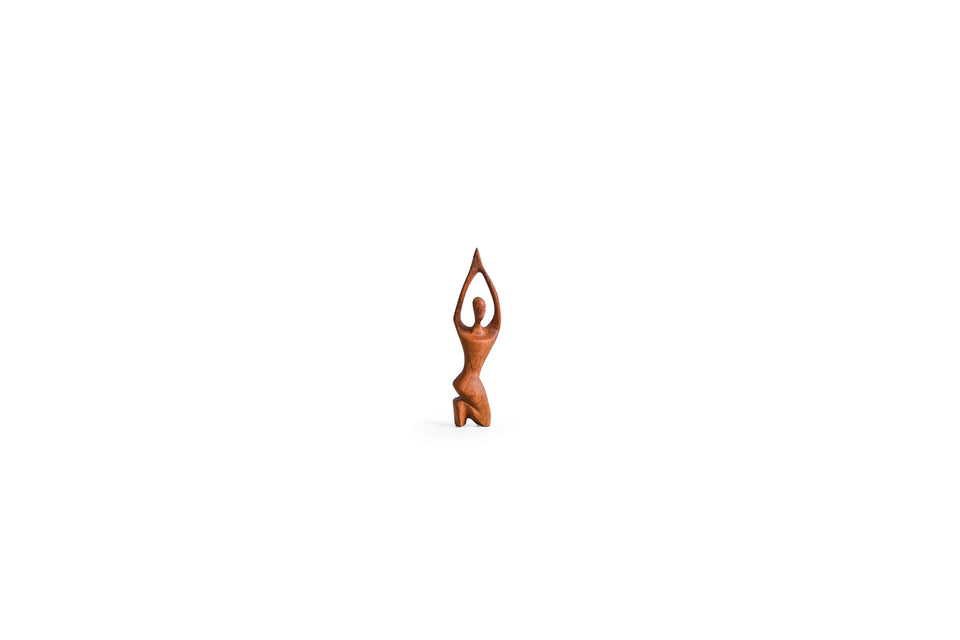 Vintage Wooden Sculpture Objet/ヴィンテージ 木製彫刻 木彫りオブジェ 置物 北欧インテリア