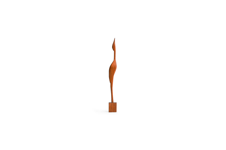 Vintage Wooden Sculpture Objet/ヴィンテージ 木製彫刻 木彫りオブジェ 置物 北欧インテリア