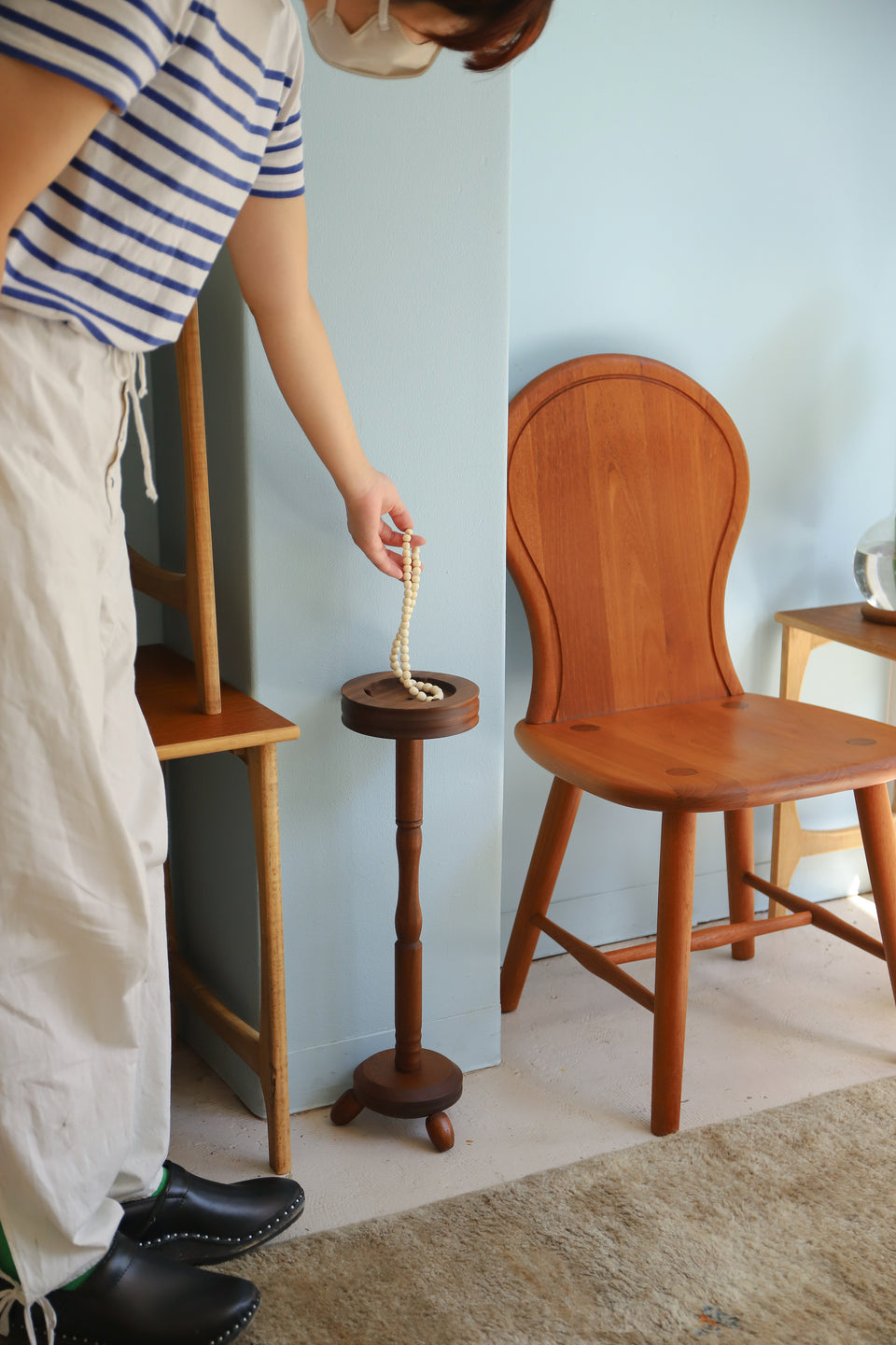 Accessory Tray Plant Stand Afromosia Danish Vintage/デンマークヴィンテージ プラントスタンド アクセサリートレー 北欧インテリア