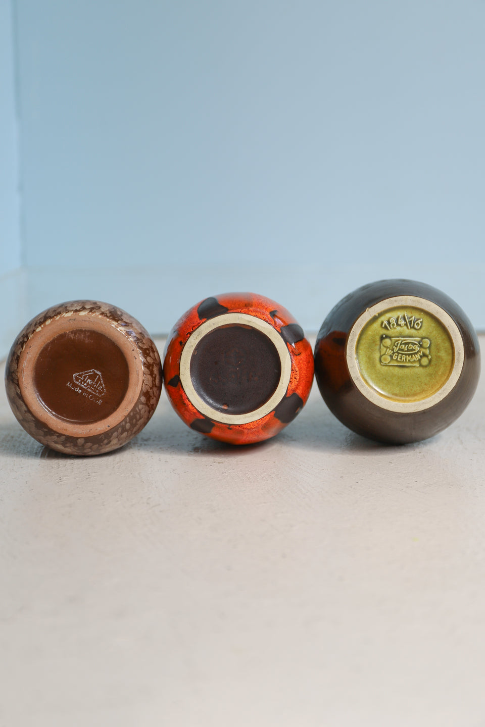 Germany Vintage Flower Vase Fat Lava/ドイツヴィンテージ フラワーベース ファットラヴァ 花器 ミッドセンチュリー