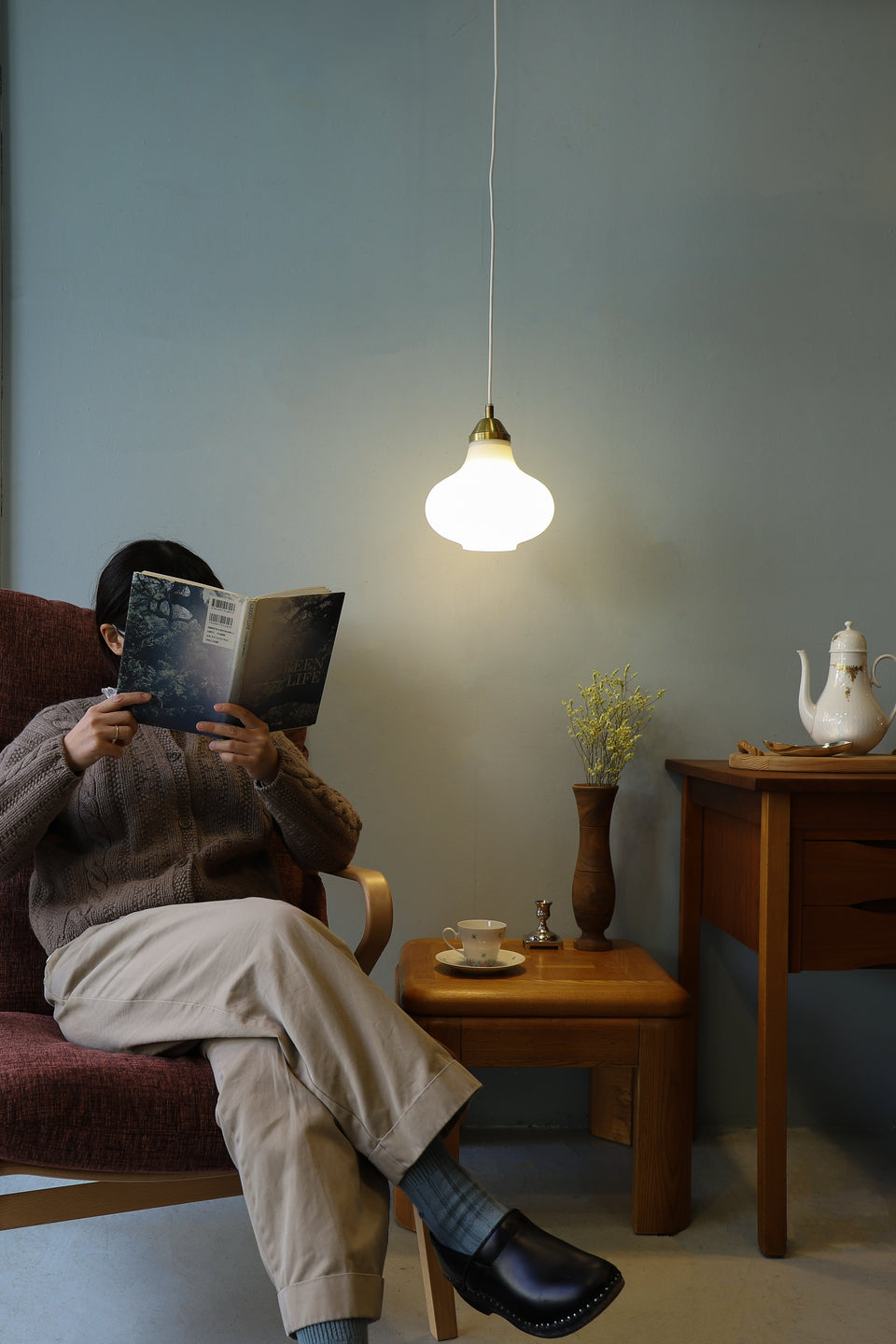 Glass Shade Pendant Light Danish Vintage/デンマークヴィンテージ ペンダントライト ガラスシェード 北欧インテリア