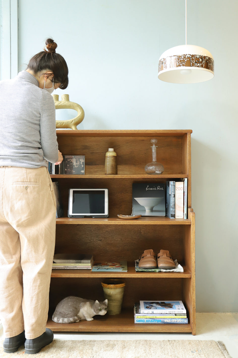 Retro Modern Book Shelf Japanese Vintage/ジャパンヴィンテージ ブックシェルフ 本棚 レトロ 古道具