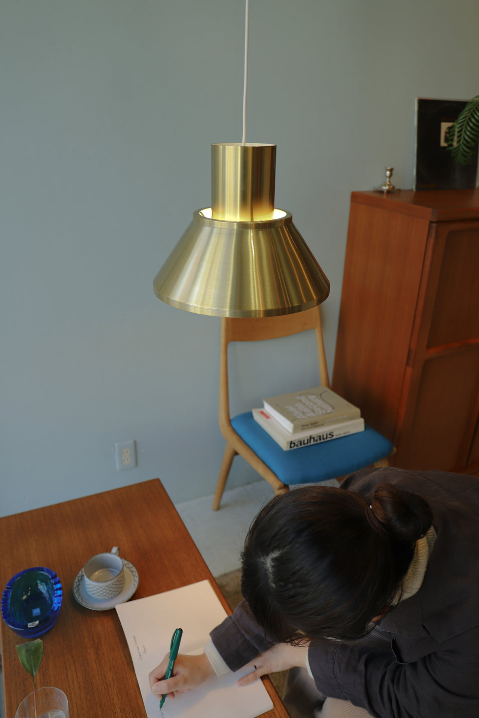 Vintage Fog&Mørup Pendant Light Life Jo Hammerborg/フォグ&モーラップ ペンダントライト ヨー・ハーマボー デンマークヴィンテージ ゴールド