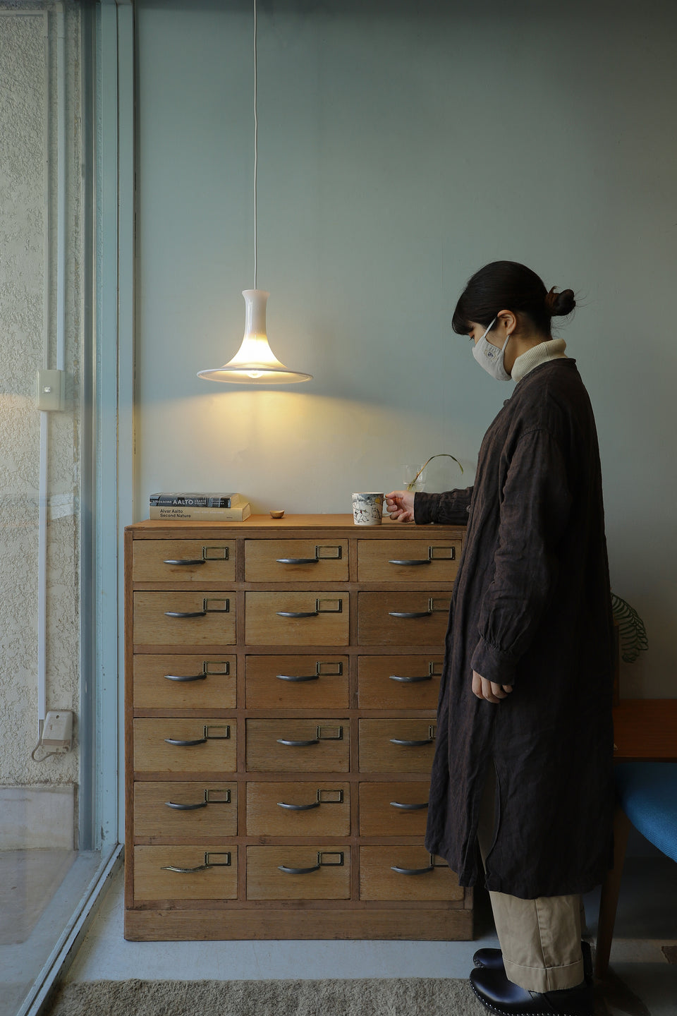 Vintage Holmegaard Pendant Light Mandarin Michael Bang/デンマークヴィンテージ ホルムガード ペンダントライト マンダリン 照明 北欧インテリア