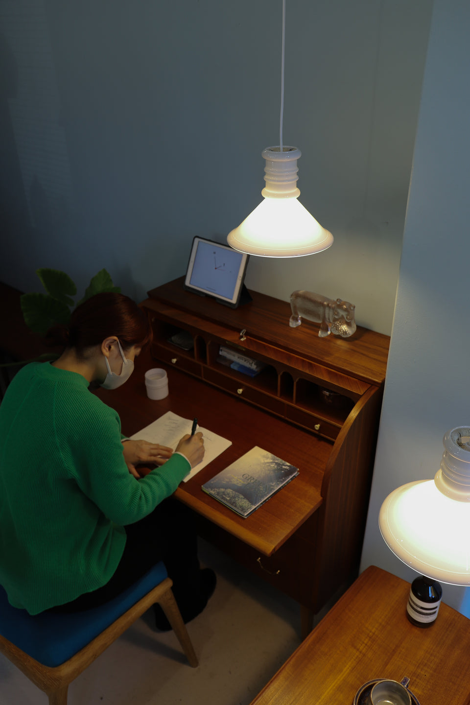 Danish Vintage Holmegaard Pendant Light Apoteker/ホルムガード ペンダントライト シセ・ヴェアナー デンマークヴィンテージ 北欧インテリア