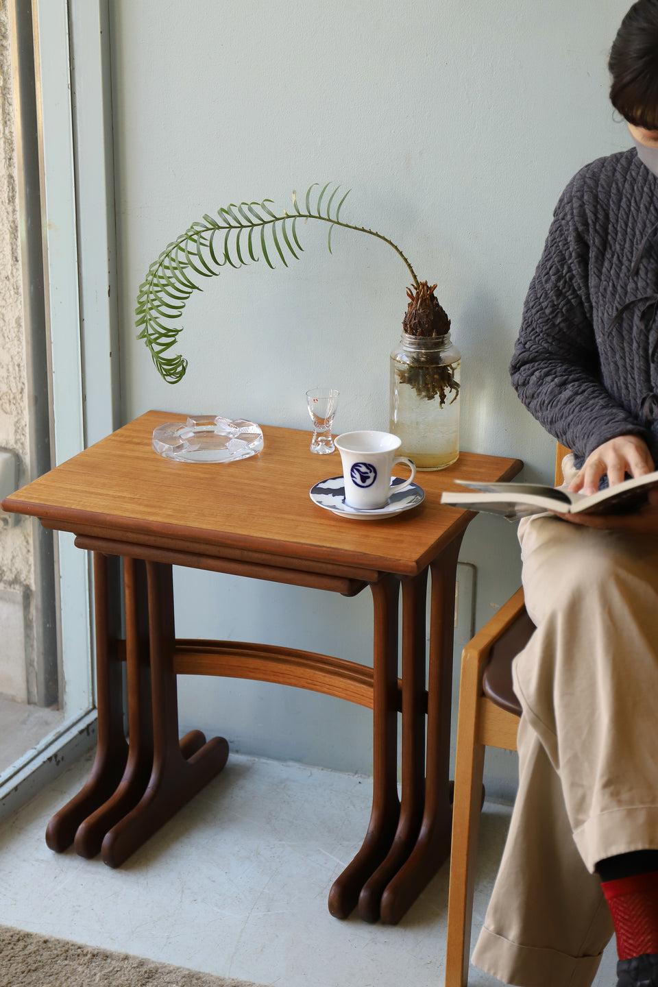 G-PLAN Nesting Table Fresco Victor Wilkins UK Vintage/イギリスヴィンテージ ジープラン ネストテーブル フレスコ サイドテーブル