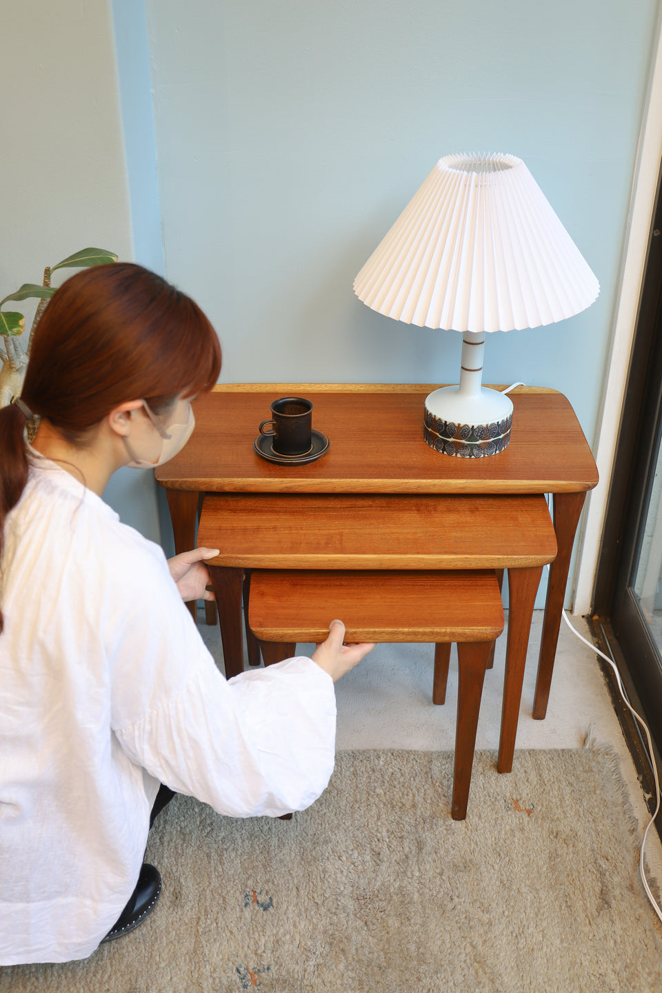 Burgess Furniture Vintage Nest Table/バージェスファニチャー ネストテーブル ヴィンテージ サイドテーブル