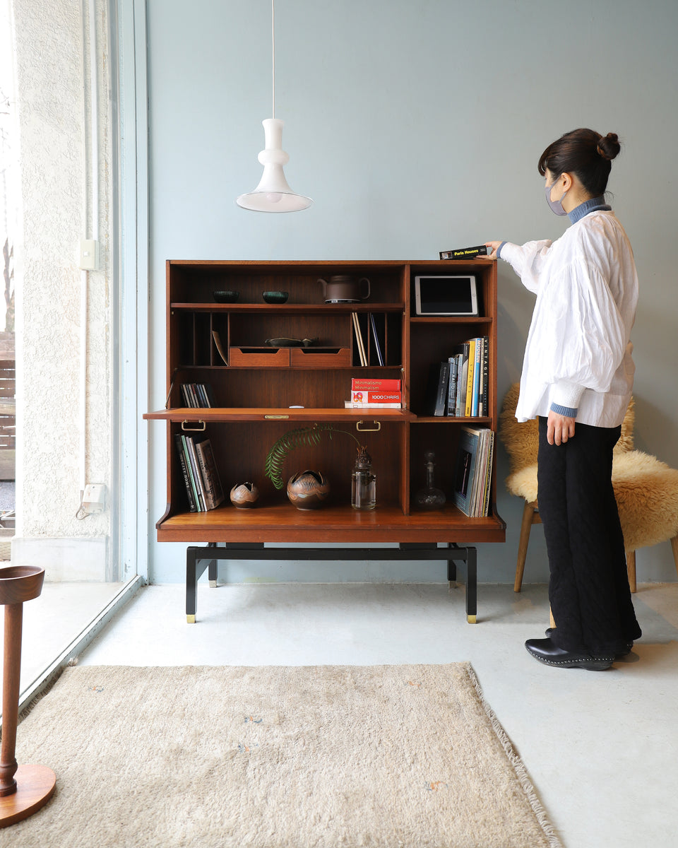G-PLAN Tola&Black Bureau Cabinet UK Vintage/イギリスヴィンテージ ジープラン トラー&ブラック ビューロー キャビネット