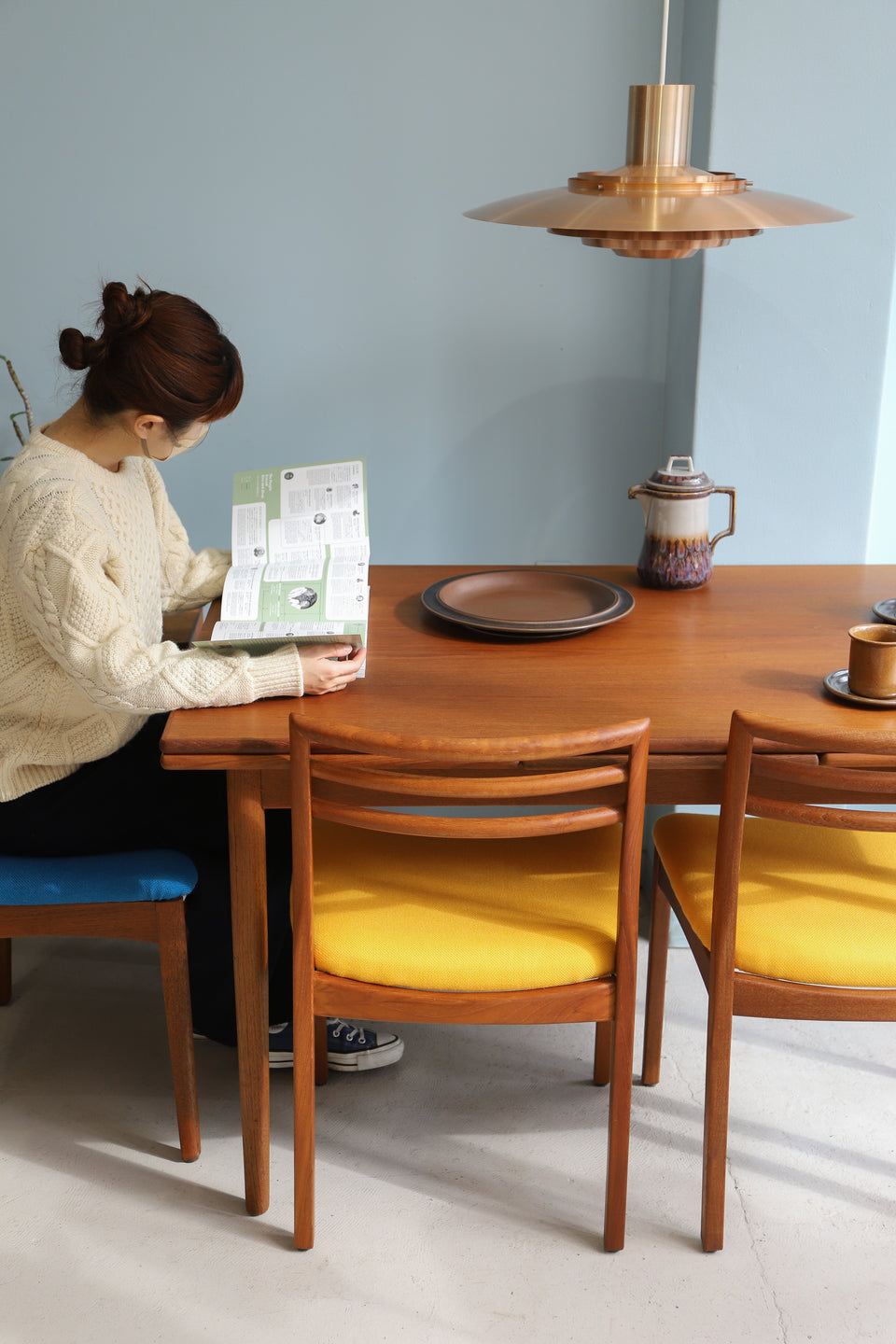 Vejen Bordfabrik Verner Pedersen Extension Dining Table/デンマークヴィンテージ エクステンション ダイニングテーブル チーク材 北欧家具