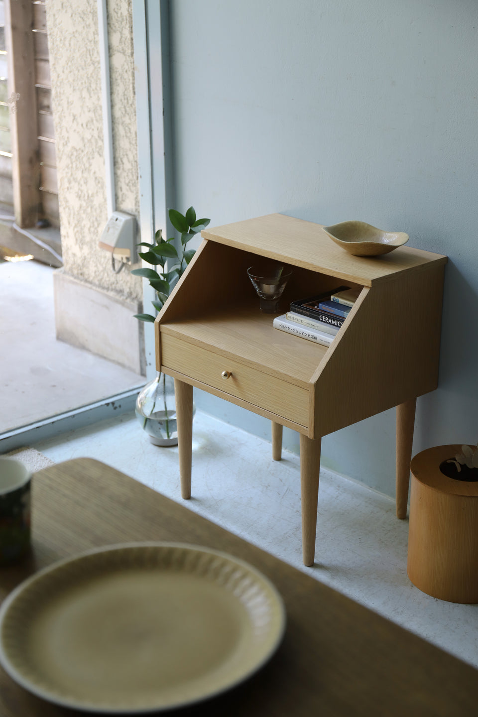 Danish Vintage Oak Night Table/デンマークヴィンテージ ナイトテーブル オーク材 北欧家具