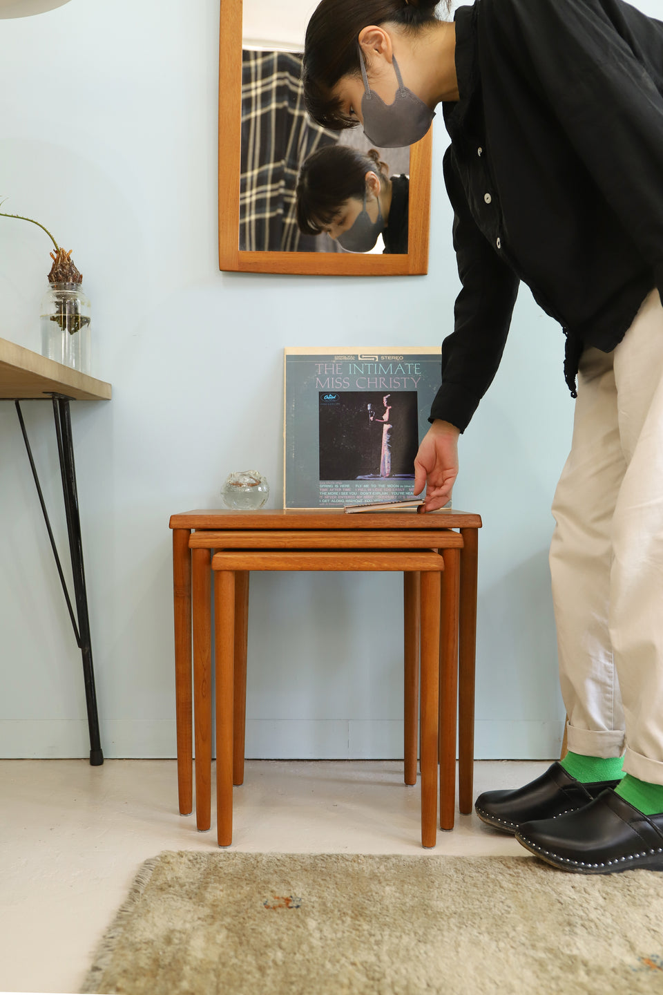 Danish Vintage Nesting Table Side Table/デンマークヴィンテージ ネストテーブル チーク材 サイドテーブル 北欧家具