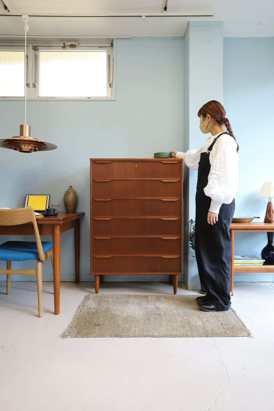 Danish Vintage Trekanten 6drawer Chest/デンマークヴィンテージ チェスト 6段 収納 チーク材 北欧家具