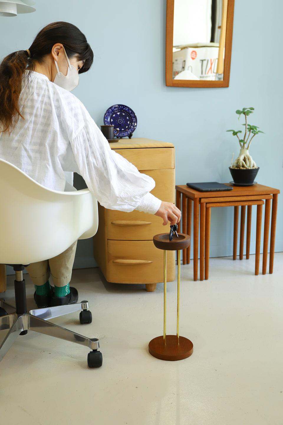 Teakwood Plant Stand Danish Vintage/デンマークヴィンテージ プラントスタンド チーク材 キースタンド 北欧インテリア