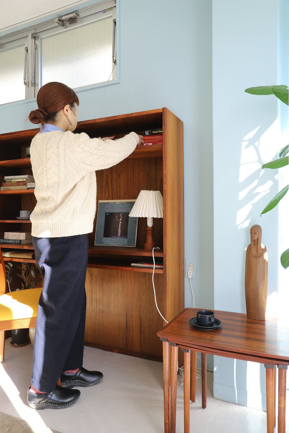 Small Table Lamp Danish Vintage Teakwood/デンマークヴィンテージ テーブルランプ 間接照明 チーク材 北欧インテリア