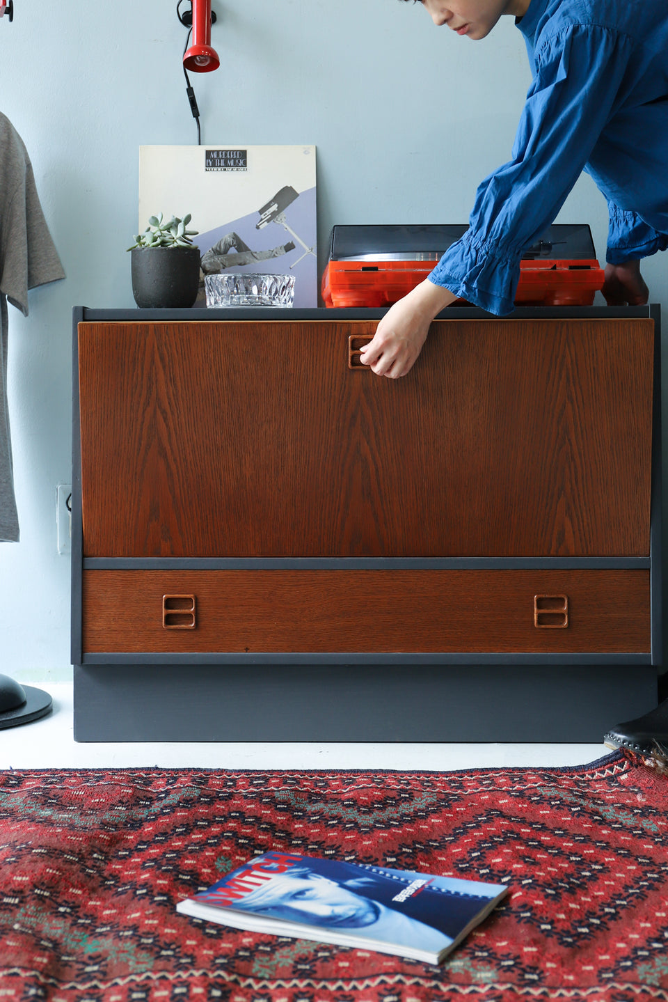 Danish Vintage Feldballes Møbelfabrik Audio Cabinet/デンマーク ヴィンテージ オーディオキャビネット 収納家具 北欧 オーク材