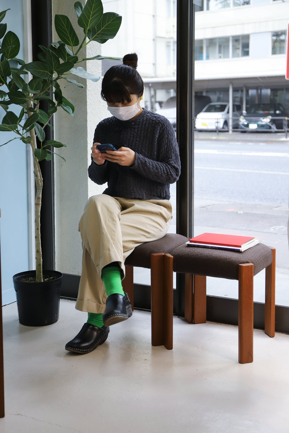 Japanese Vintage Teakwood Stool/ジャパンヴィンテージ スツール チーク材 椅子 モダン