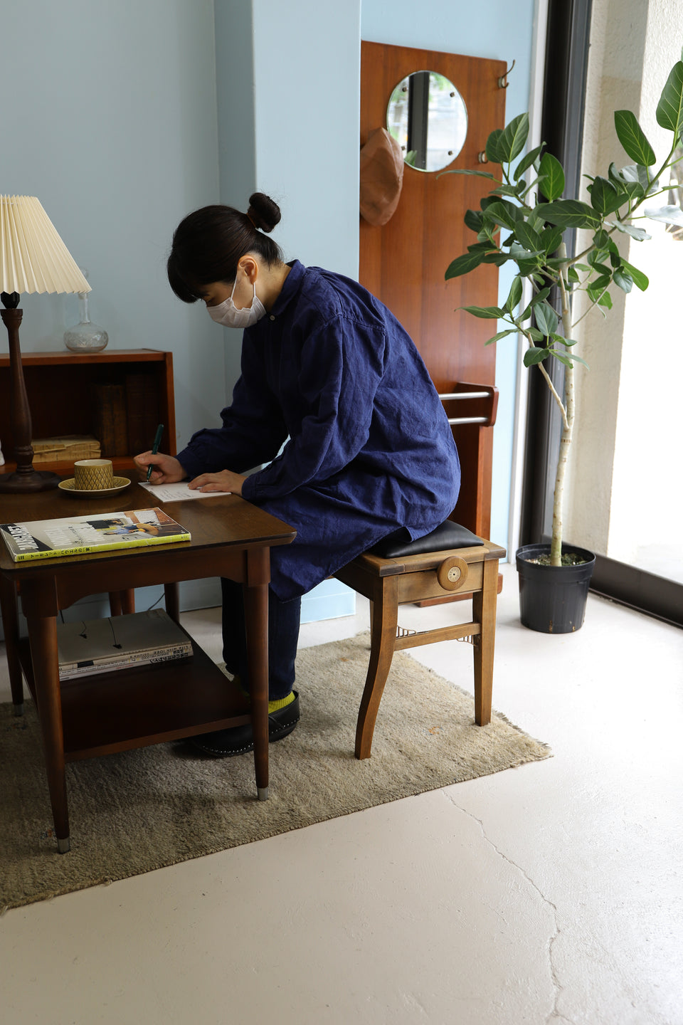 Euro Antique “Beethoven” Adjustable Piano Bench/アンティーク ベートーベン ピアノベンチ スツール チェア シャビーシック