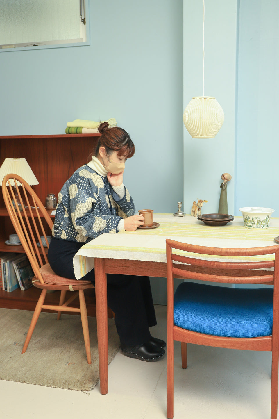 Scandinavian Vintage Table Cloth Fabric Interior/ヴィンテージ ファブリック テーブルクロス カーテン 北欧インテリア