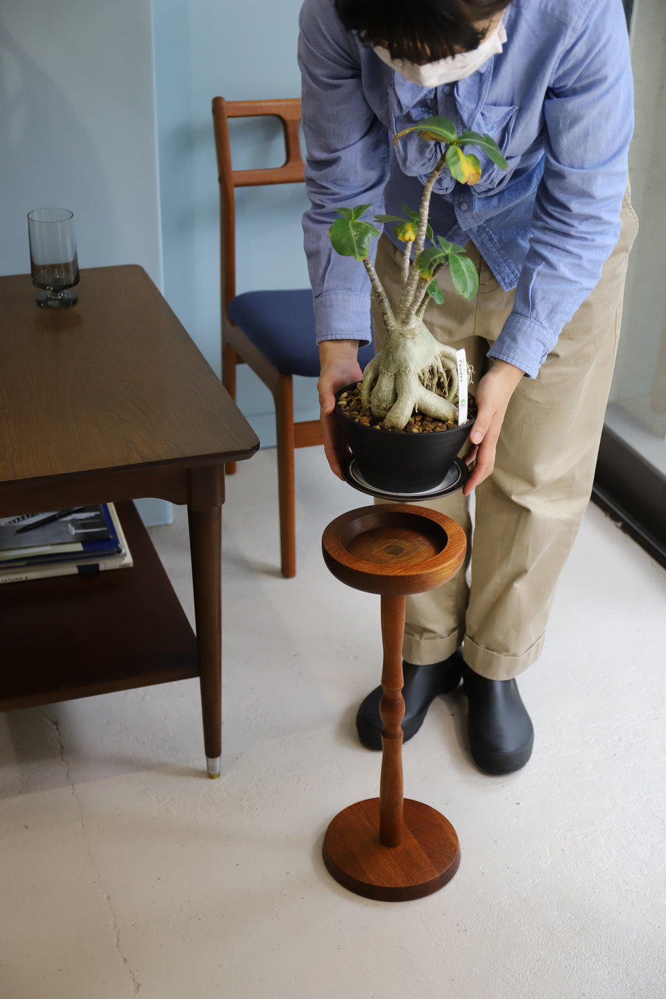 Vintage Teakwood Plant Stand Danish Modern/デンマークヴィンテージ プラントスタンド チーク材 北欧インテリア
