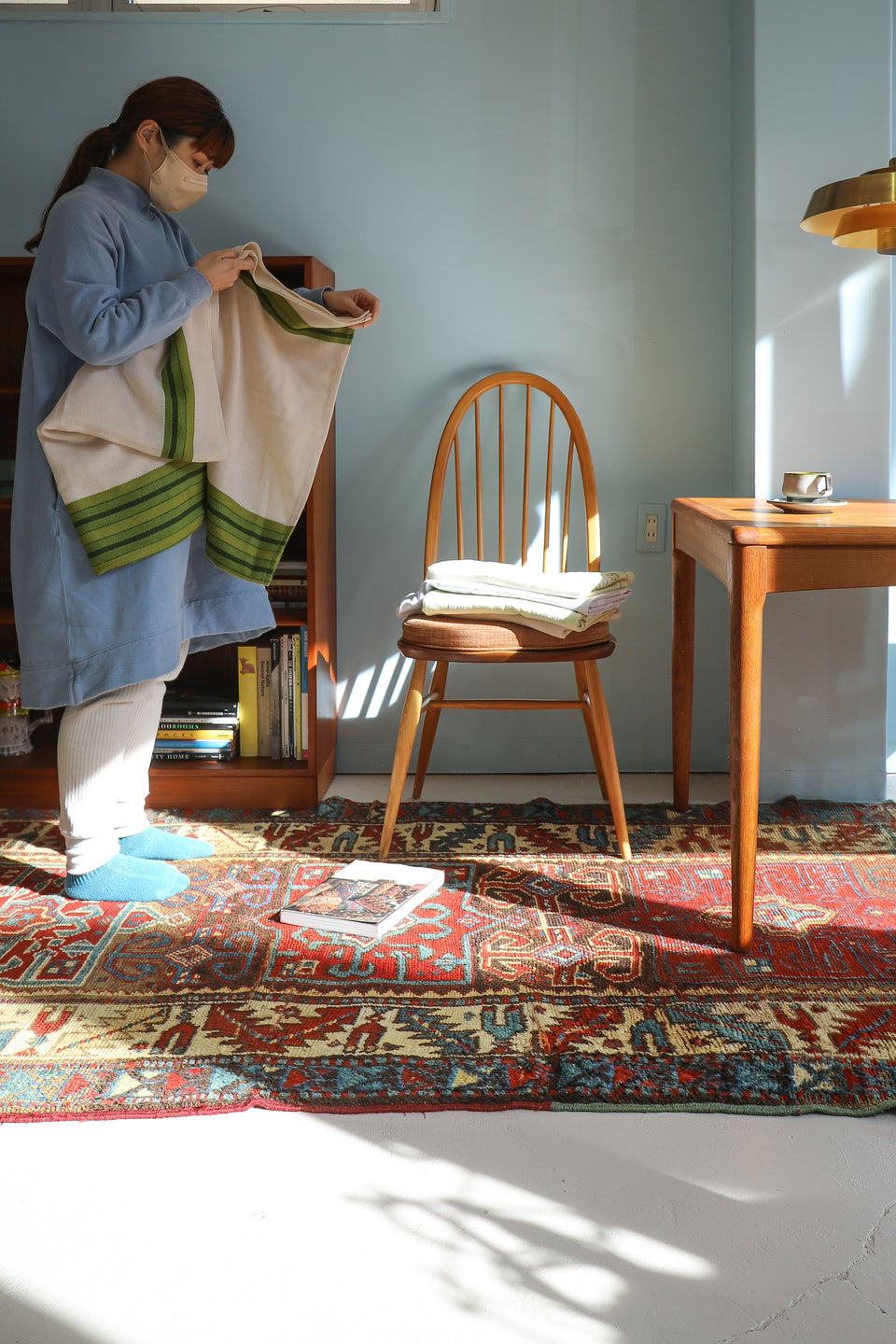 Old Caucasus Rug Persian Carpet/コーカサス オールドラグ ペルシャ絨毯 カーペット
