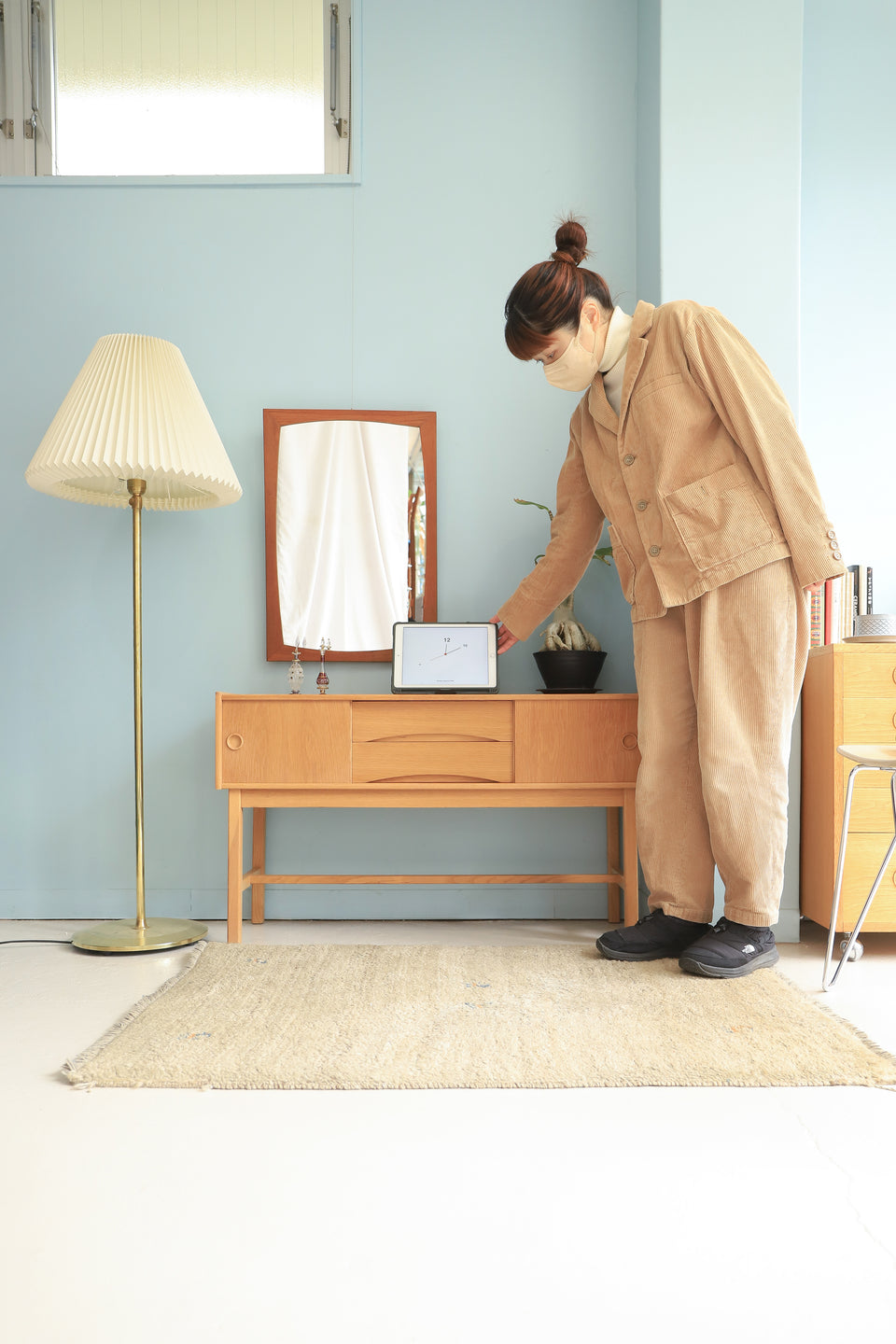Swedish Vintage Erik Wortz Sidebord Console Table/スウェーデンヴィンテージ エリック・ワーツ サイドボード コンソールテーブル オーク材