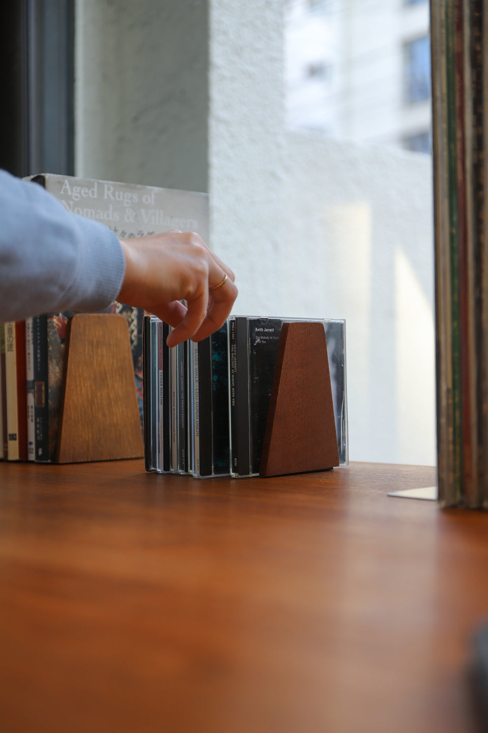 Wooden Bookend Danish Vintage/デンマークヴィンテージ ブックエンド 本立て チーク材 ローズウッド材 オーク材 北欧インテリア