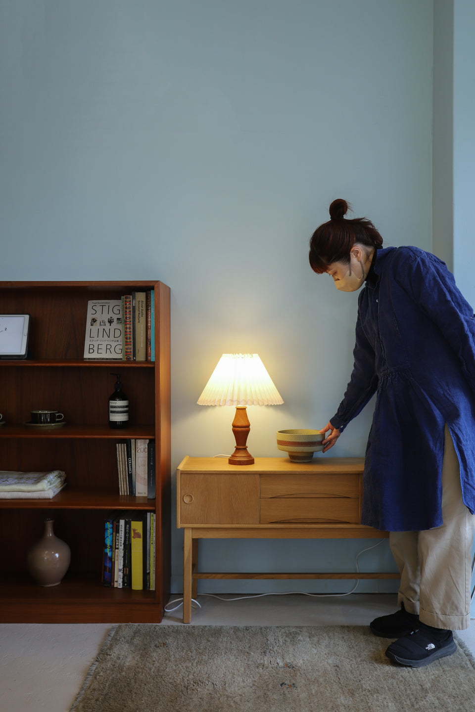Teakwood Table Lamp Danish Vintage/デンマークヴィンテージ テーブルランプ 間接照明 チーク材 北欧インテリア