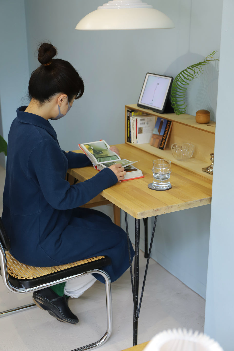 Remake Butterfly Table Made Of Old Material/リメイクエクステンションテーブル バタフライテーブル デスク 古材 鉄脚