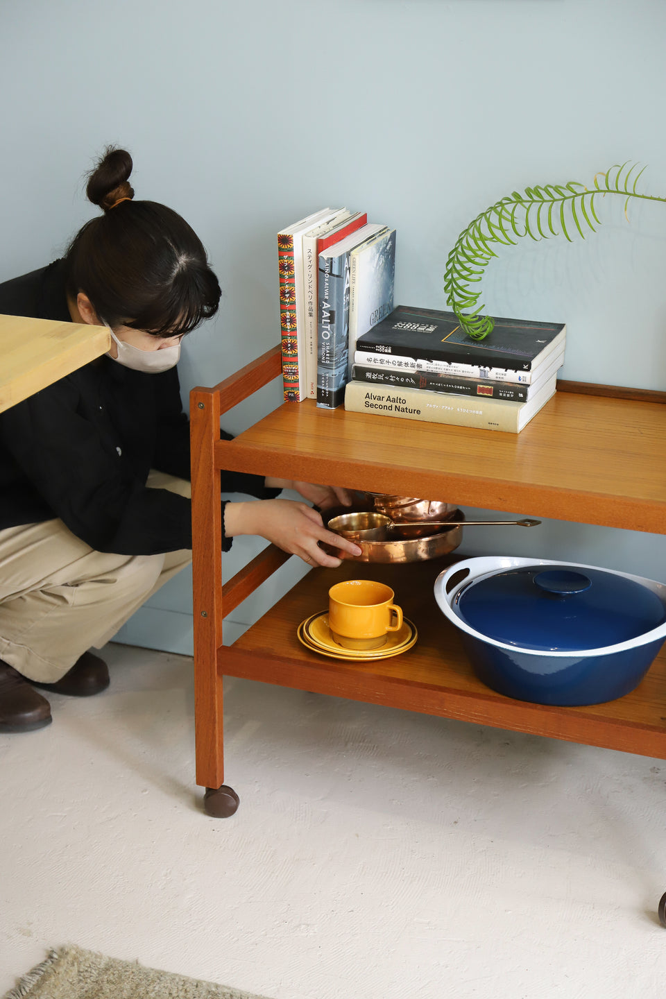 Danish Vintage BRDR. FURBO Bar Cart Wagon/デンマークヴィンテージ ワゴン バーカート チーク材 北欧家具