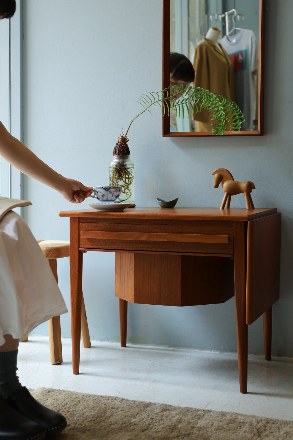 CFC Silkeborg Sewing Table Johannes Andersen/デンマークヴィンテージ ソーイングテーブル ヨハネス・アンダーセン