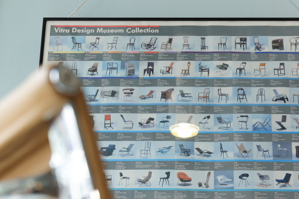 Vitra Design Museum The Chair Collection Poster/ヴィトラ デザイン ミュージアム チェア コレクション ポスター 額 インテリア